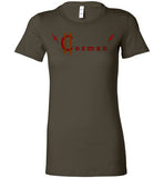 Classic Coz Woman Tee (Red and Brown) - Cozman Apparel