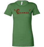 Classic Coz Woman Tee (Red and Brown) - Cozman Apparel