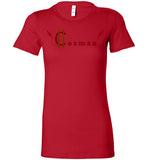 Classic Coz Woman Tee (Red and Brown) - Cozman Apparel