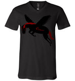 Cozman Dreamin Men V-Neck (Red and Black) - Cozman Apparel