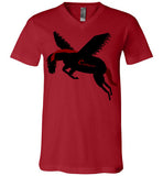 Cozman Dreamin Men V-Neck (Red and Black) - Cozman Apparel