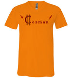 Classic Coz Men V-Neck (Red and Brown) - Cozman Apparel