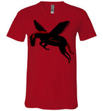 Cozman Dreamin Men V-Neck (Red and Black) - Cozman Apparel