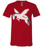 Cozman Dreamin Men V-Neck (Pink and Blue) - Cozman Apparel