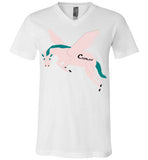 Cozman Dreamin Men V-Neck (Pink and Blue) - Cozman Apparel