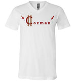 Classic Coz Men V-Neck (Red and Brown) - Cozman Apparel