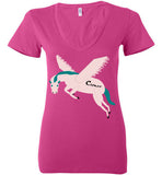 Cozman Dreamin Woman V-Neck (Pink and Blue) - Cozman Apparel