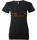 Classic Coz Woman V-Neck (Peach) - Cozman Apparel