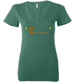 Classic Coz Woman V-Neck (Peach) - Cozman Apparel