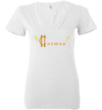 Classic Coz Woman V-Neck (Peach) - Cozman Apparel