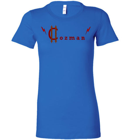 Classic Coz Woman Tee (Red and Brown) - Cozman Apparel