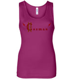 Classic Coz Woman Tank (Red and Brown) - Cozman Apparel