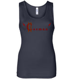 Classic Coz Woman Tank (Red and Brown) - Cozman Apparel