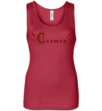 Classic Coz Woman Tank (Red and Brown) - Cozman Apparel