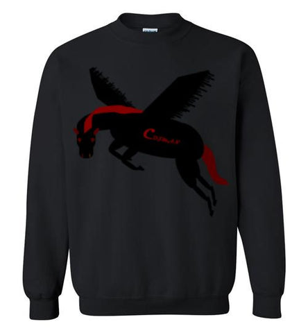 Cozman Dreamin Crewneck Sweatshirt (Red and Black) - Cozman Apparel