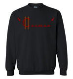 Classic Coz Crewneck Sweatshirt (Red and Brown) - Cozman Apparel