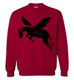 Cozman Dreamin Crewneck Sweatshirt (Red and Black) - Cozman Apparel