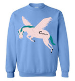 Cozman Dreamin Crewneck Sweatshirt (Pink and Blue) - Cozman Apparel