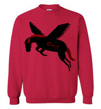 Cozman Dreamin Crewneck Sweatshirt (Red and Black) - Cozman Apparel