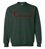 Classic Coz Crewneck Sweatshirt (Red and Brown) - Cozman Apparel