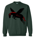 Cozman Dreamin Crewneck Sweatshirt (Red and Black) - Cozman Apparel