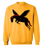 Cozman Dreamin Crewneck Sweatshirt (Red and Black) - Cozman Apparel