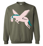 Cozman Dreamin Crewneck Sweatshirt (Pink and Blue) - Cozman Apparel