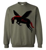 Cozman Dreamin Crewneck Sweatshirt (Red and Black) - Cozman Apparel