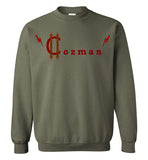 Classic Coz Crewneck Sweatshirt (Red and Brown) - Cozman Apparel