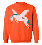 Cozman Dreamin Crewneck Sweatshirt (Pink and Blue) - Cozman Apparel