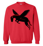 Cozman Dreamin Crewneck Sweatshirt (Red and Black) - Cozman Apparel