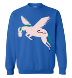 Cozman Dreamin Crewneck Sweatshirt (Pink and Blue) - Cozman Apparel