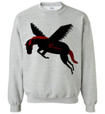 Cozman Dreamin Crewneck Sweatshirt (Red and Black) - Cozman Apparel