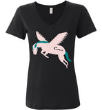 Cozman Dreamin Woman V-Neck (Pink and Blue) - Cozman Apparel