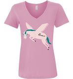 Cozman Dreamin Woman V-Neck (Pink and Blue) - Cozman Apparel