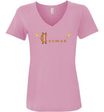 Classic Coz Woman V-Neck (Peach) - Cozman Apparel