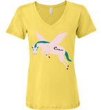 Cozman Dreamin Woman V-Neck (Pink and Blue) - Cozman Apparel