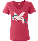 Cozman Dreamin Woman V-Neck (Pink and Blue) - Cozman Apparel