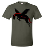 Cozman Dreamin Men Tee (Red and Black) - Cozman Apparel