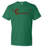 Classic Coz Men Tee (Red and Brown) - Cozman Apparel