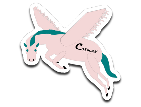 Cozman Dreamin 4"x3" Decal (Pink and Blue) - Cozman Apparel